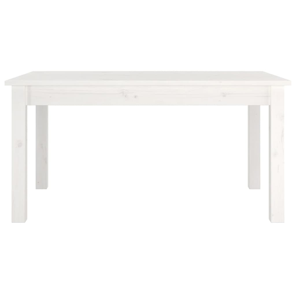 vidaXL Sohvapöytä valkoinen 80x50x40 cm täysi mänty
