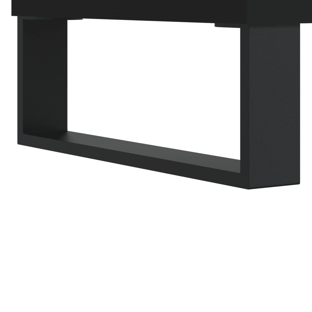 vidaXL Sohvapöytä musta 90x50x36,5 cm tekninen puu