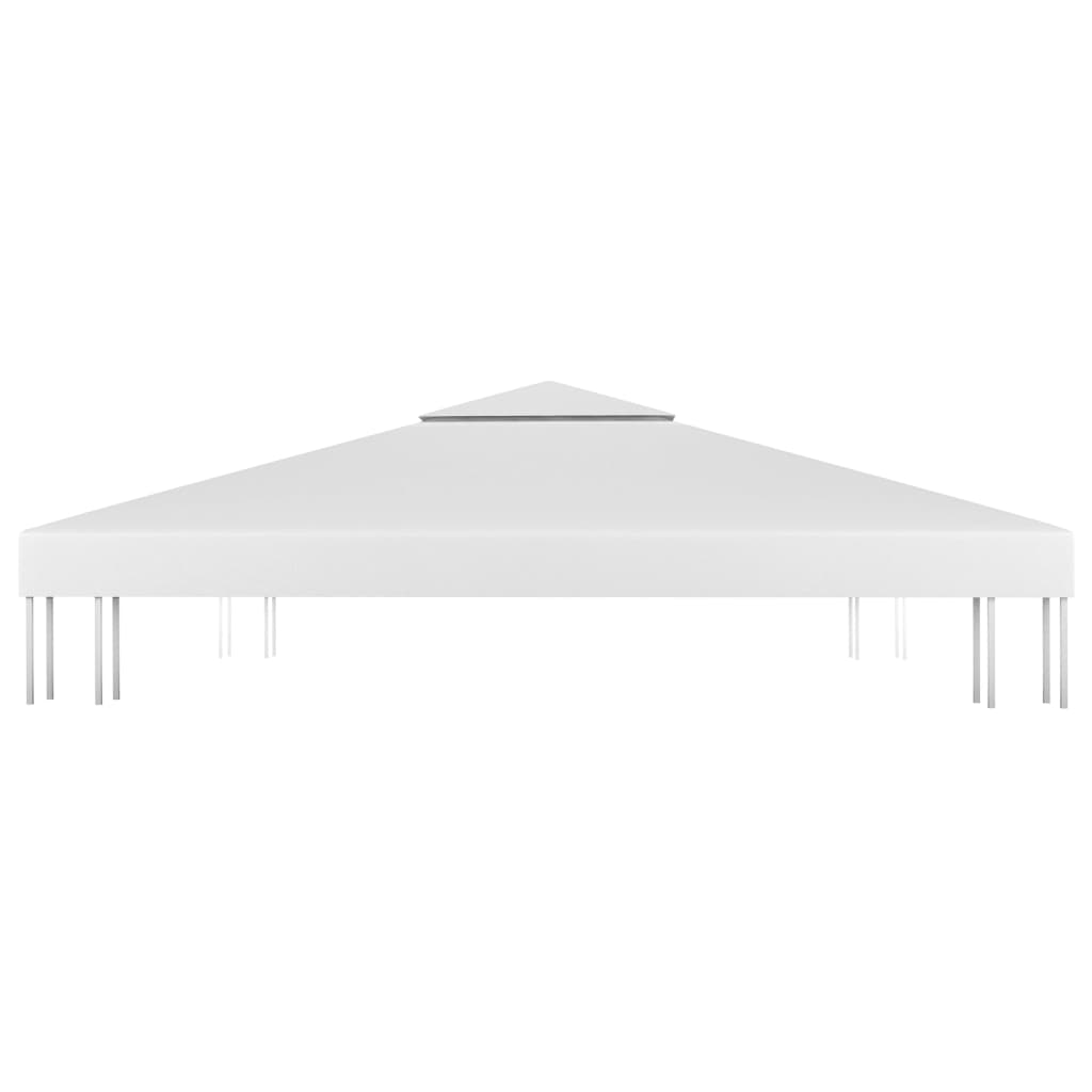 vidaXL 2-kerroksinen huvimajan katto 310 g/m² 4x3 m valkoinen