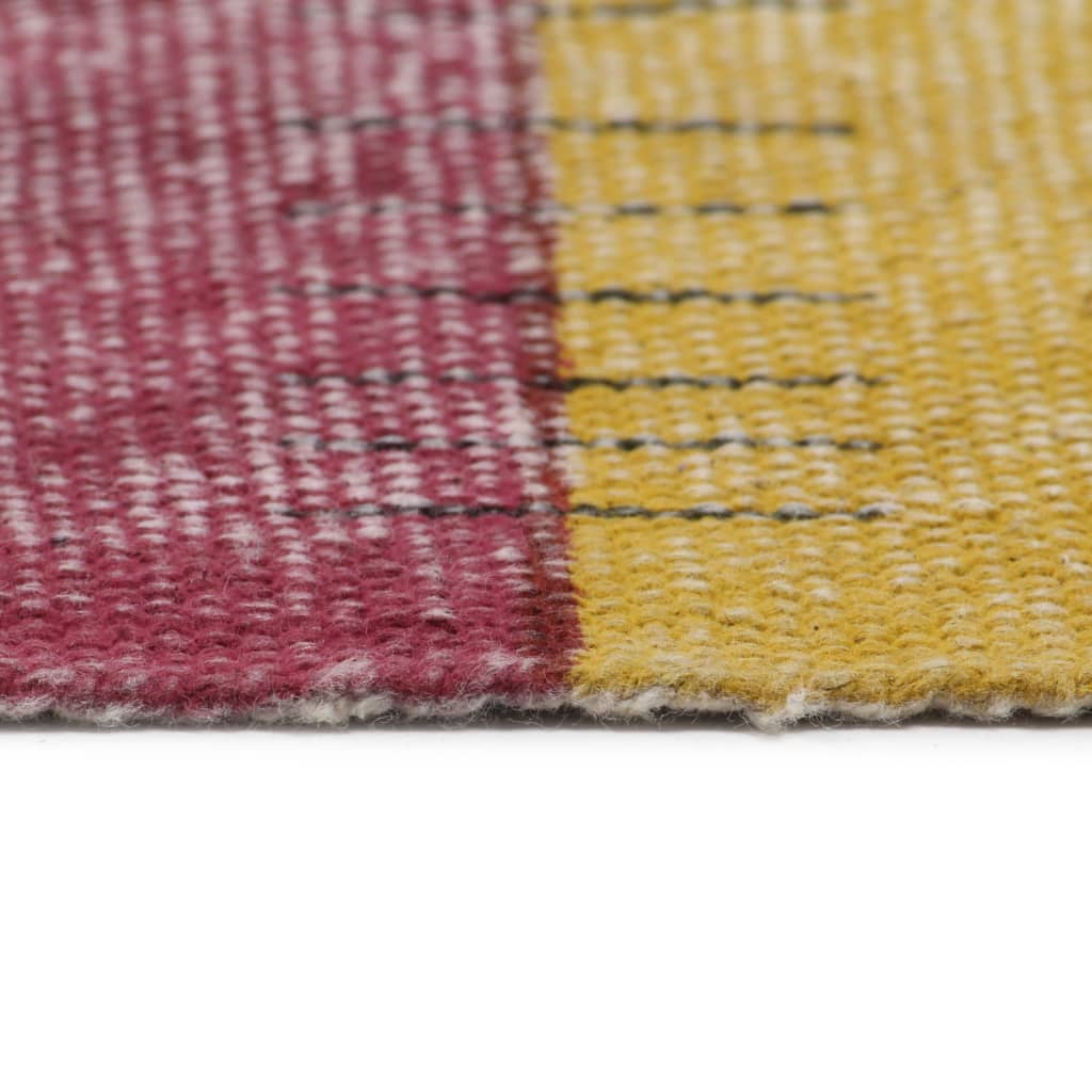 vidaXL Käsin kudottu Kelim matto puuvilla 120x180 cm monivärinen