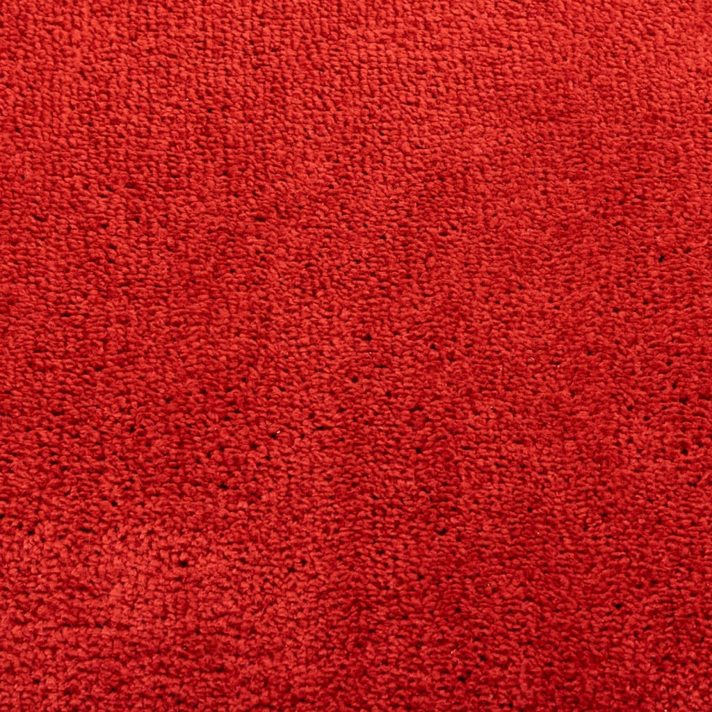 vidaXL Matto OVIEDO lyhytnukkainen punainen 80x250 cm