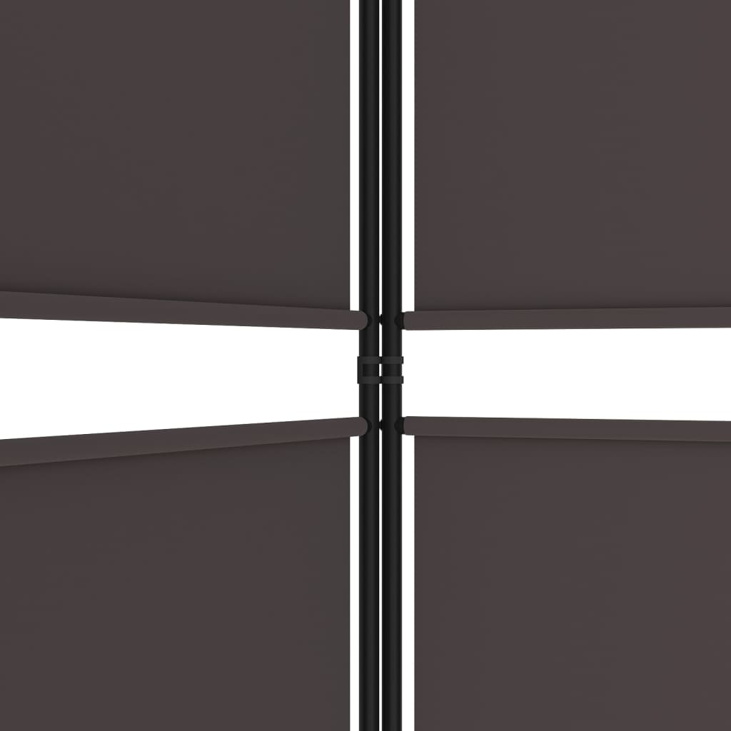 vidaXL 3-paneelinen Tilanjakaja ruskea 150x220 cm kangas