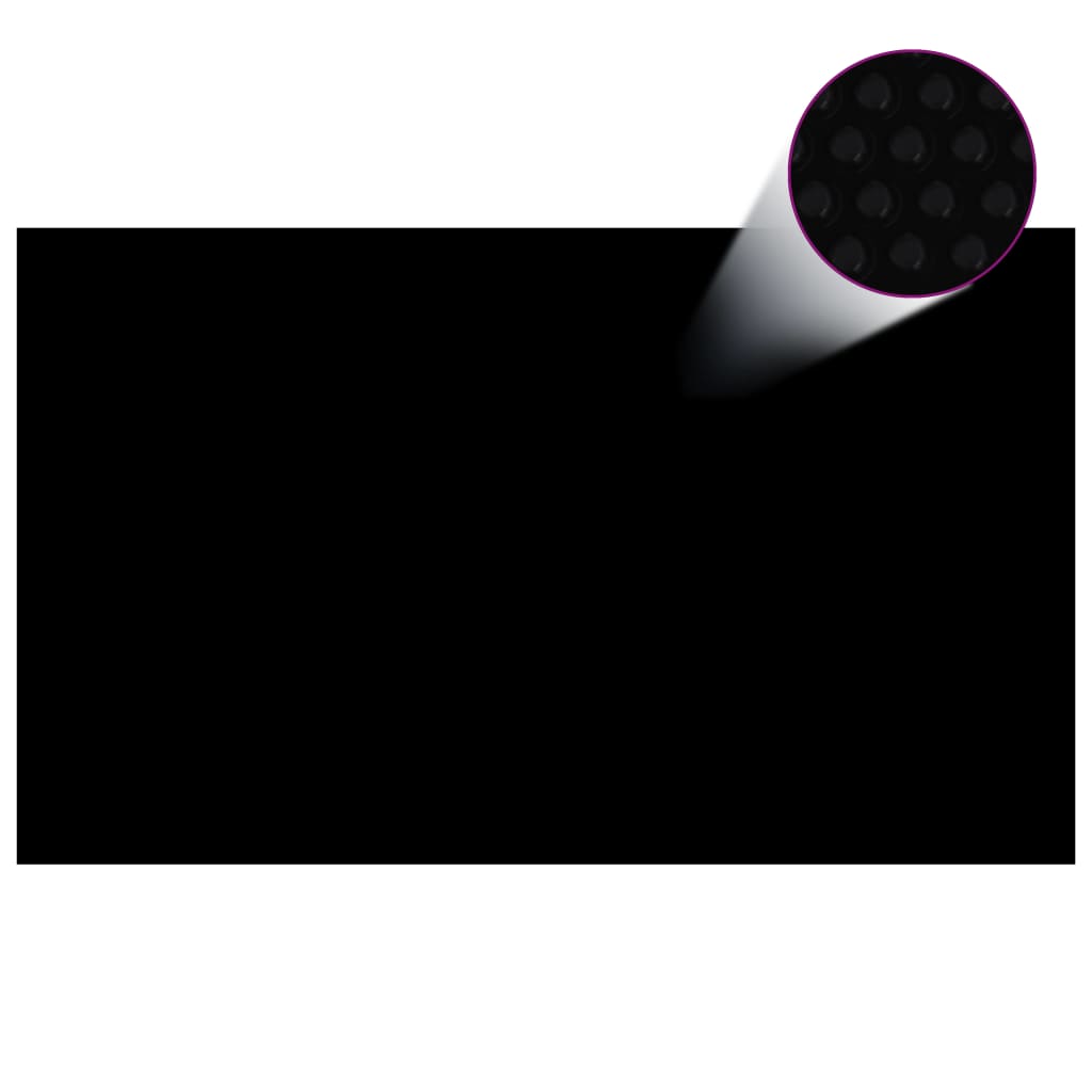 vidaXL Uima-altaan suoja suorakulmainen 1000x600 cm PE musta