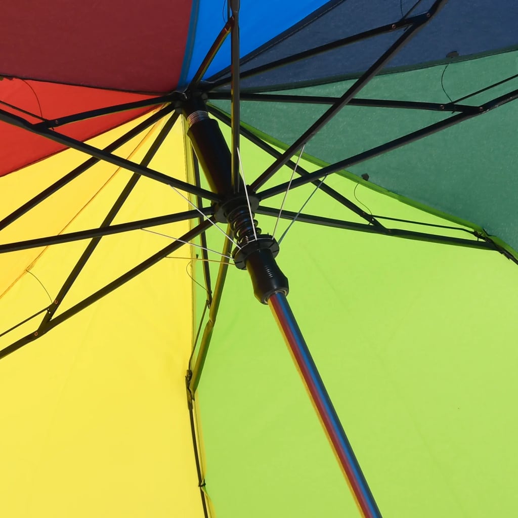 vidaXL Automaattisesti taittuva sateenvarjo monivärinen 124 cm