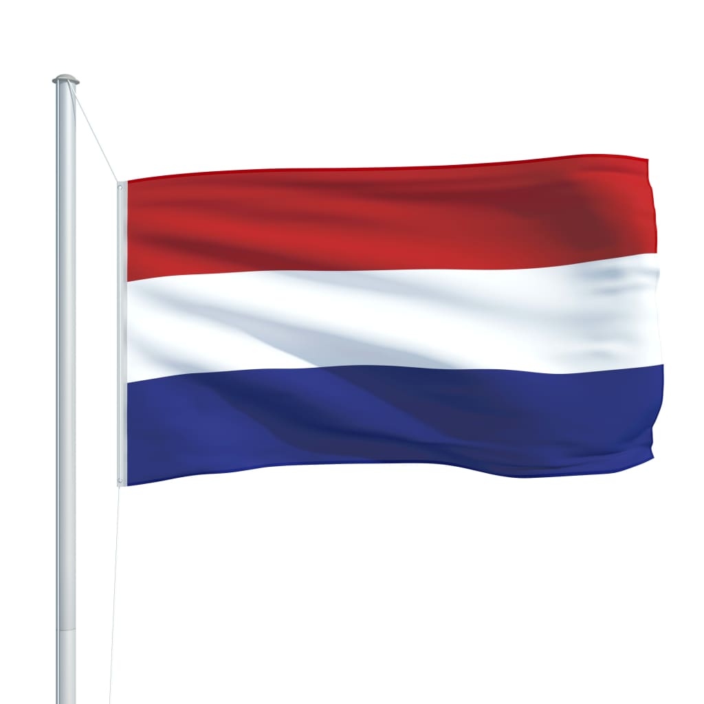 vidaXL Alankomaiden lippu ja tanko alumiini 6,2 m
