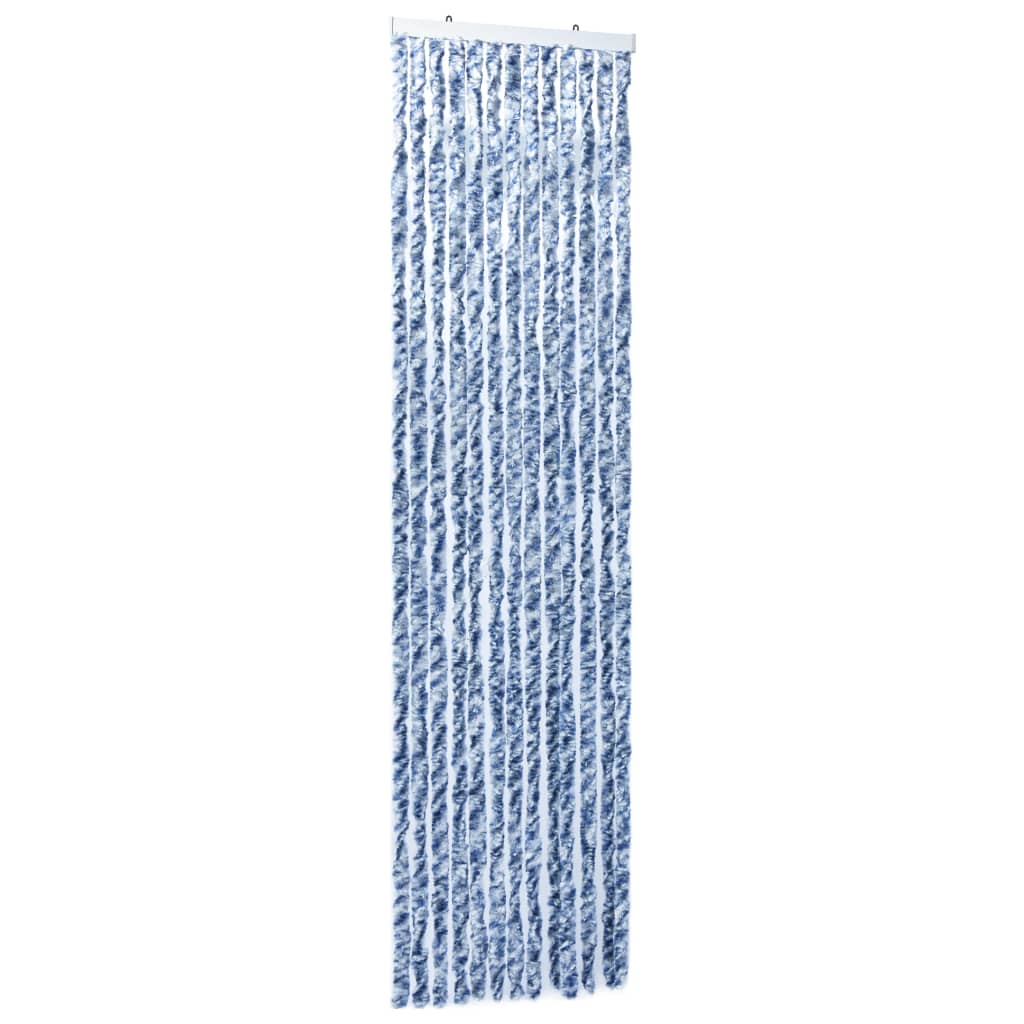 vidaXL Hyönteisverho sinivalkoinen 56x200 cm Chenille