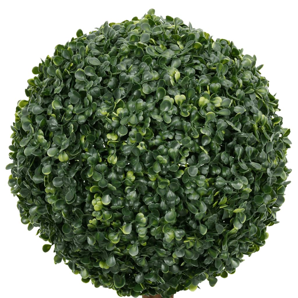 vidaXL Tekokasvi puksipuu ruukulla pallonmuotoinen vihreä 119 cm