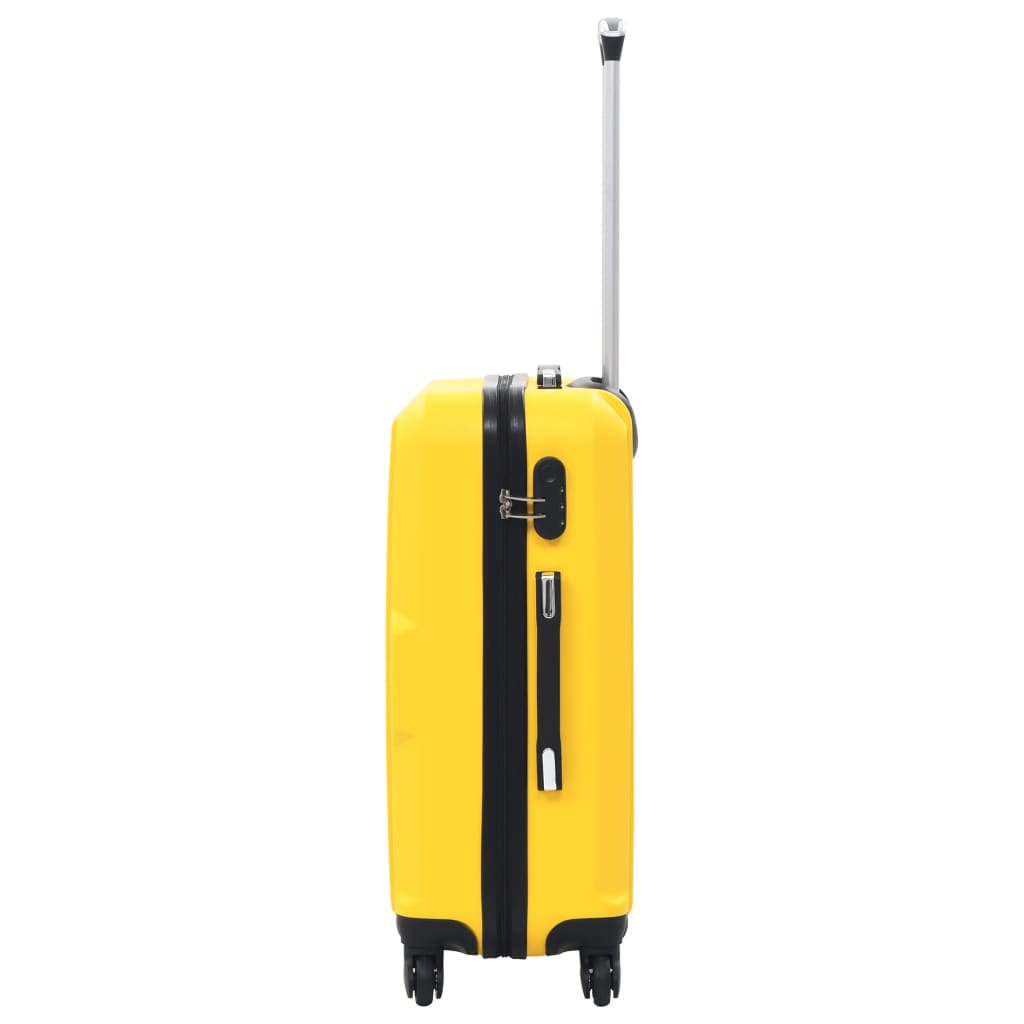 vidaXL Kovapintainen matkalaukkusetti 3 kpl keltainen ABS