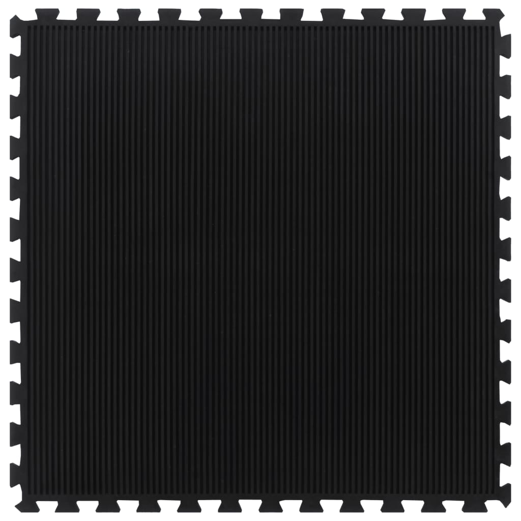 vidaXL Kuminen palamatto musta 12 mm 100x100 cm