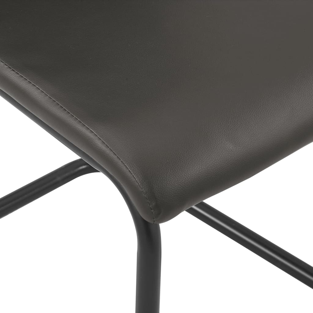 vidaXL Takajalattomat ruokapöydän tuolit 4 kpl ruskea keinonahka