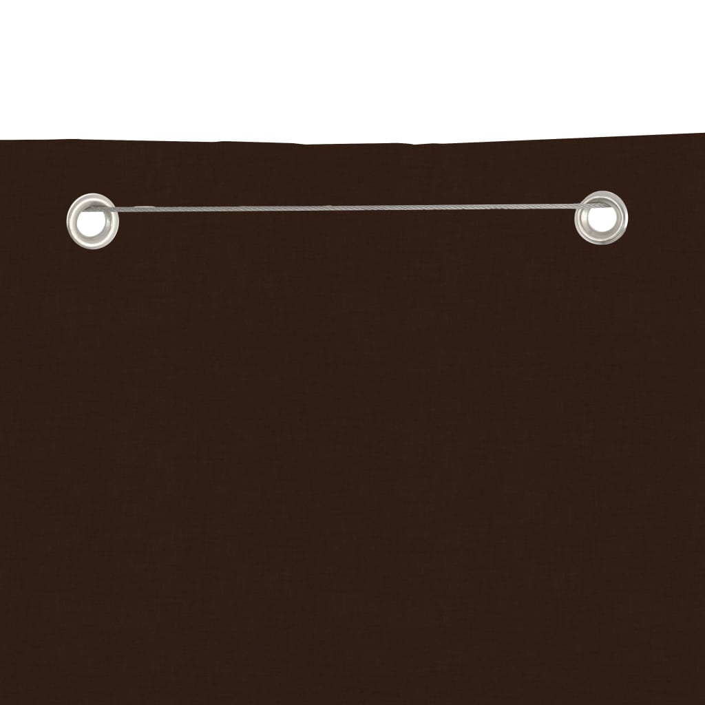 vidaXL Parvekkeen suoja ruskea 140x240 cm Oxford kangas