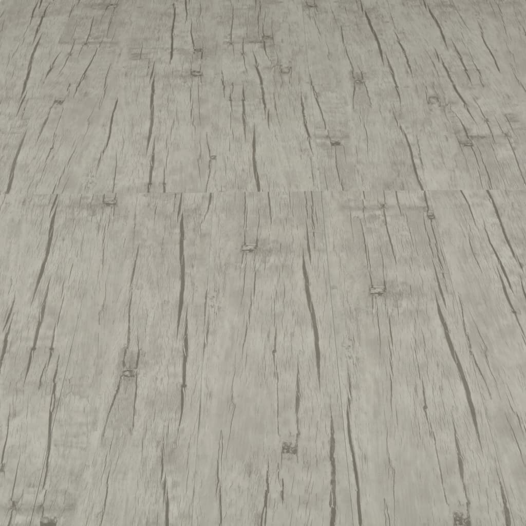 vidaXL Itsekiinnittyvä lattialankku 4,46 m² 3mm PVC tammi kulunut