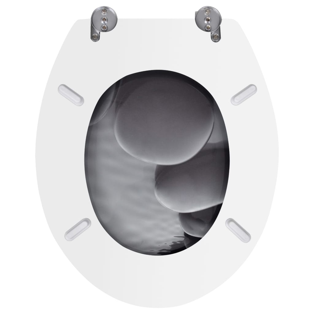 vidaXL WC-istuimet hard-close kansilla 2 kpl MDF kivet