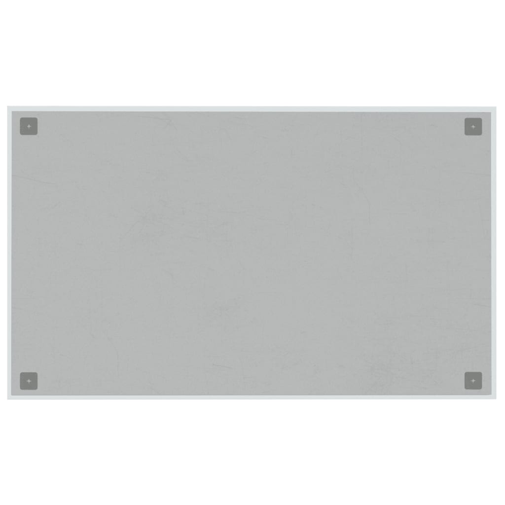vidaXL Seinäkiinnitteinen magneettitaulu valkoinen 100x60 cm lasi