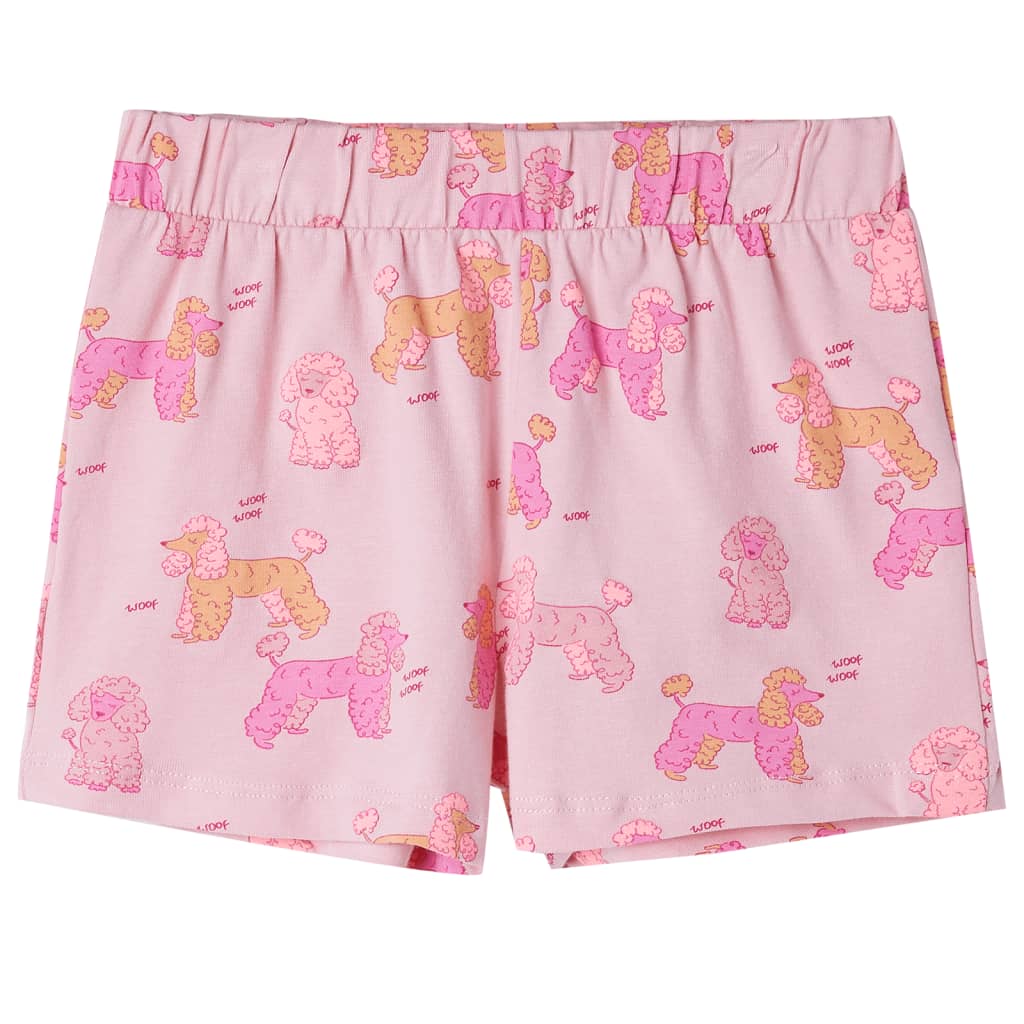 Lasten lyhythihainen pyjama vaaleanpunainen 92
