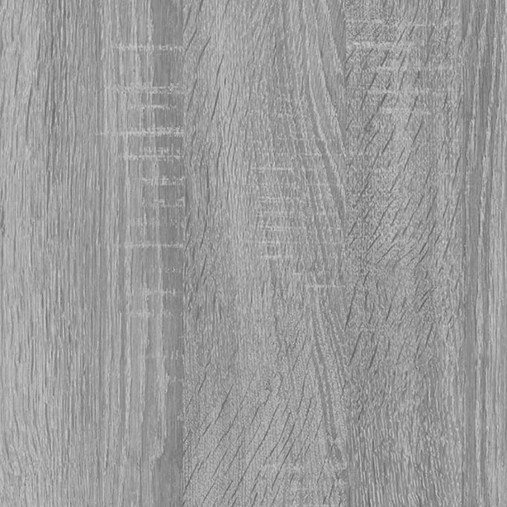 vidaXL Kenkäkaappi harmaa Sonoma 63x24x81 cm tekninen puu