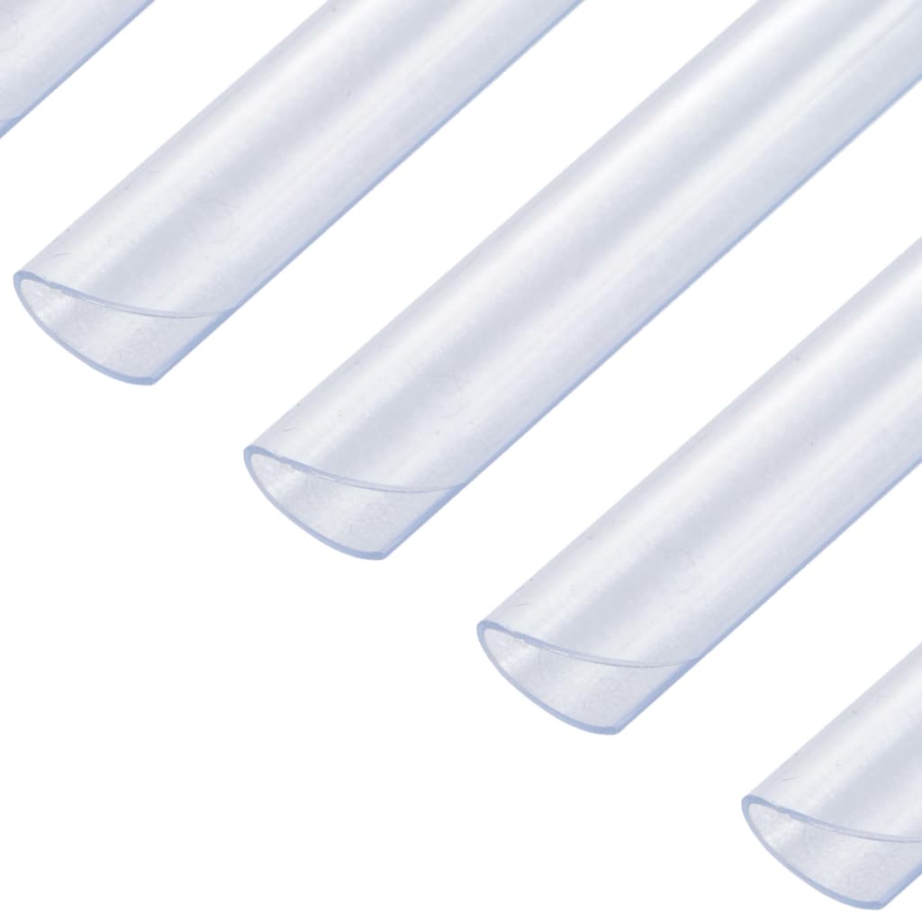 vidaXL 100 kpl aidan kiinnikkeet PVC läpinäkyvä