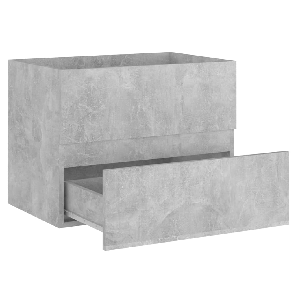 vidaXL Allaskaappi betoninharmaa 60x38,5x45 cm lastulevy