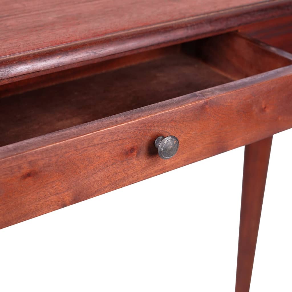 vidaXL Konsolipöytä klassinen ruskea 110x30x75 cm täysi mahonki
