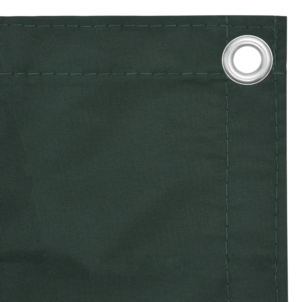 vidaXL Parvekkeen suoja tummanvihreä 90x300 cm Oxford kangas