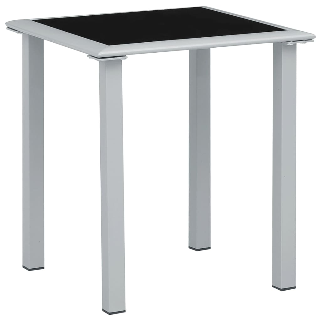 310540 vidaXL Sun Loungers 2 pcs with Table Aluminium Green
