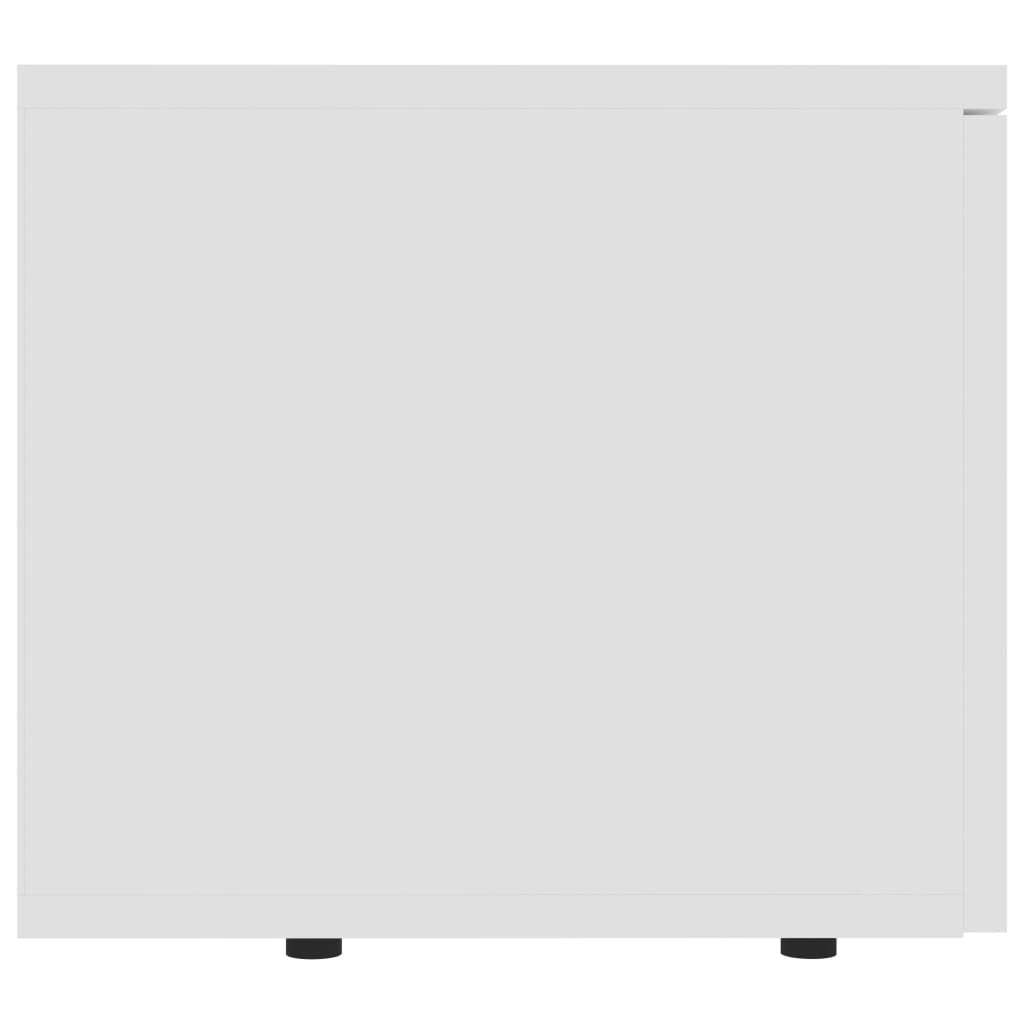 vidaXL TV-taso valkoinen 80x34x30 cm lastulevy