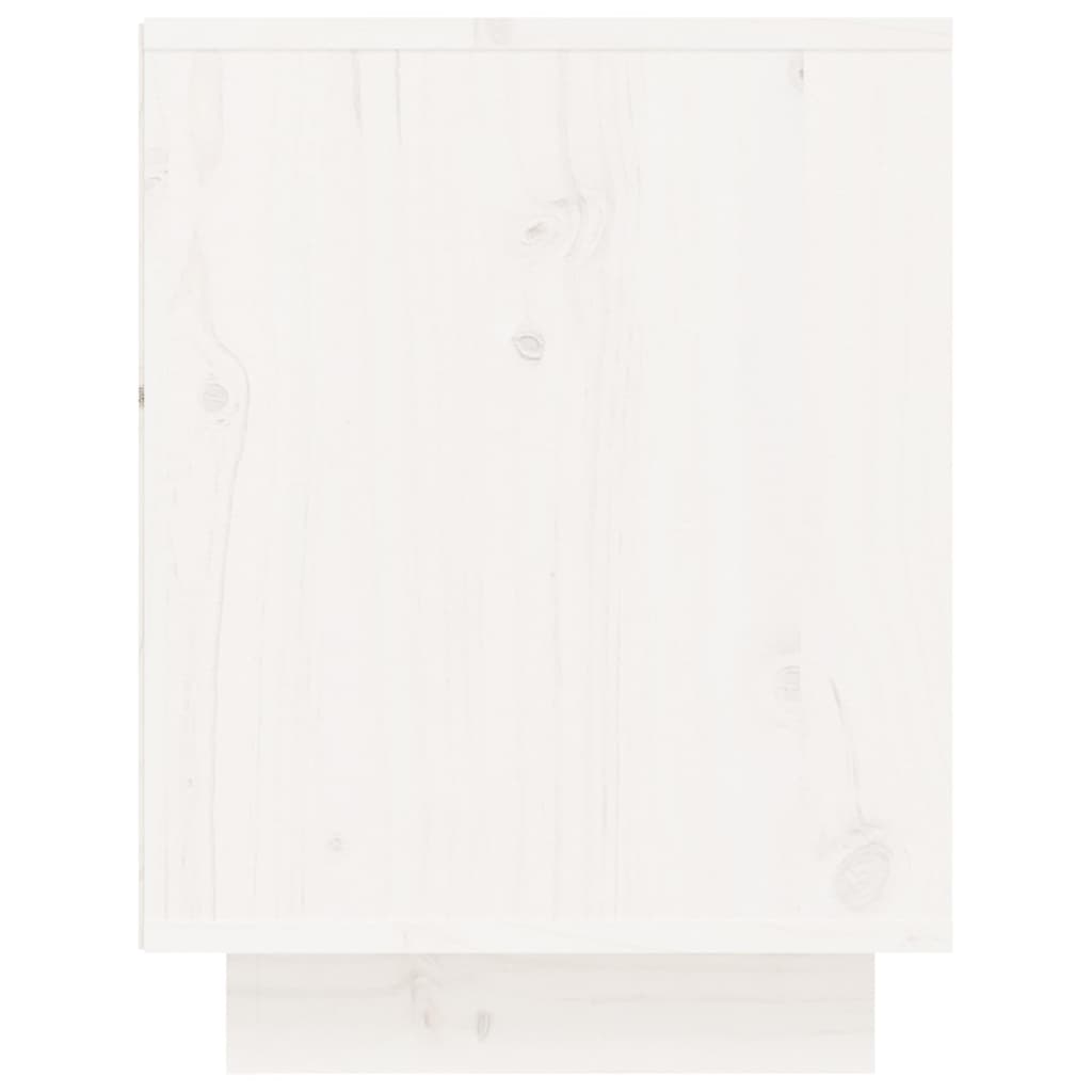 vidaXL Kenkäkaappi valkoinen 60x34x45 cm täysi mänty