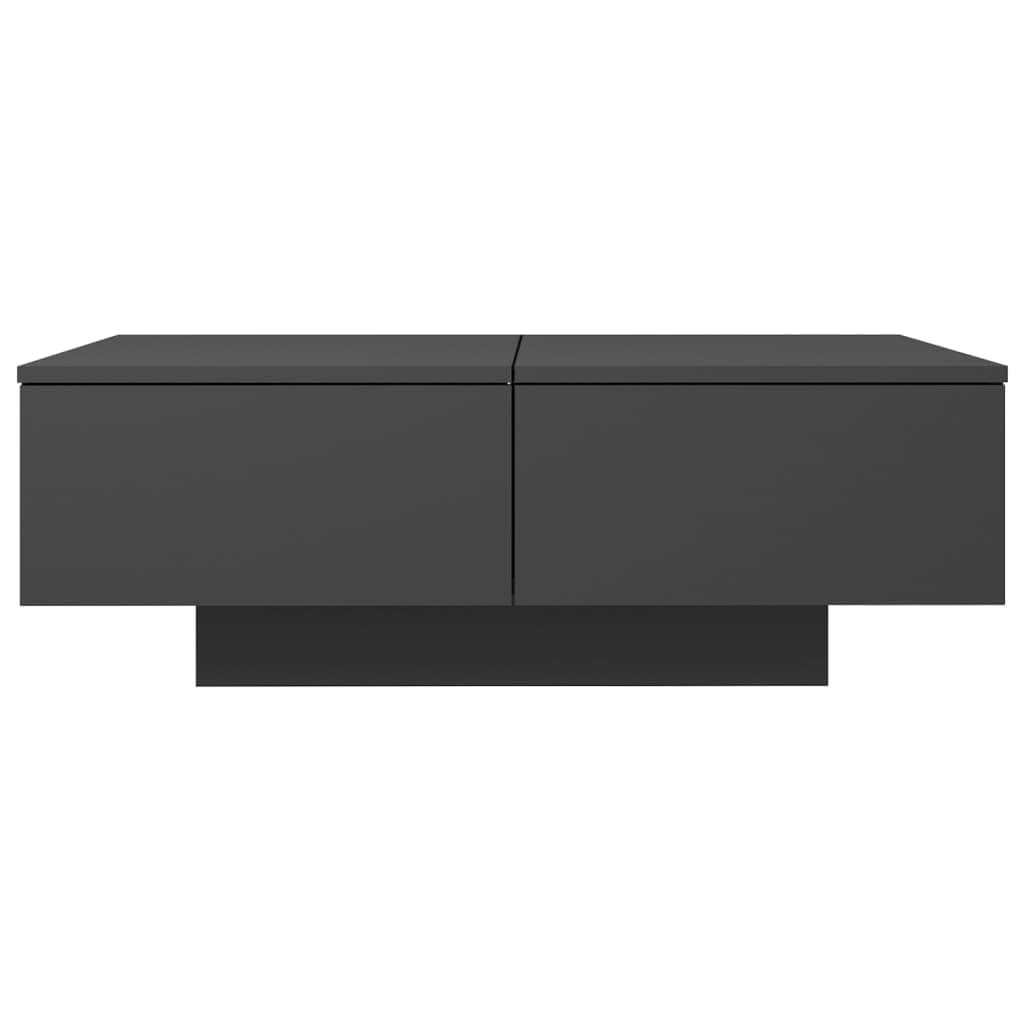 vidaXL Sohvapöytä harmaa 90x60x31 cm lastulevy
