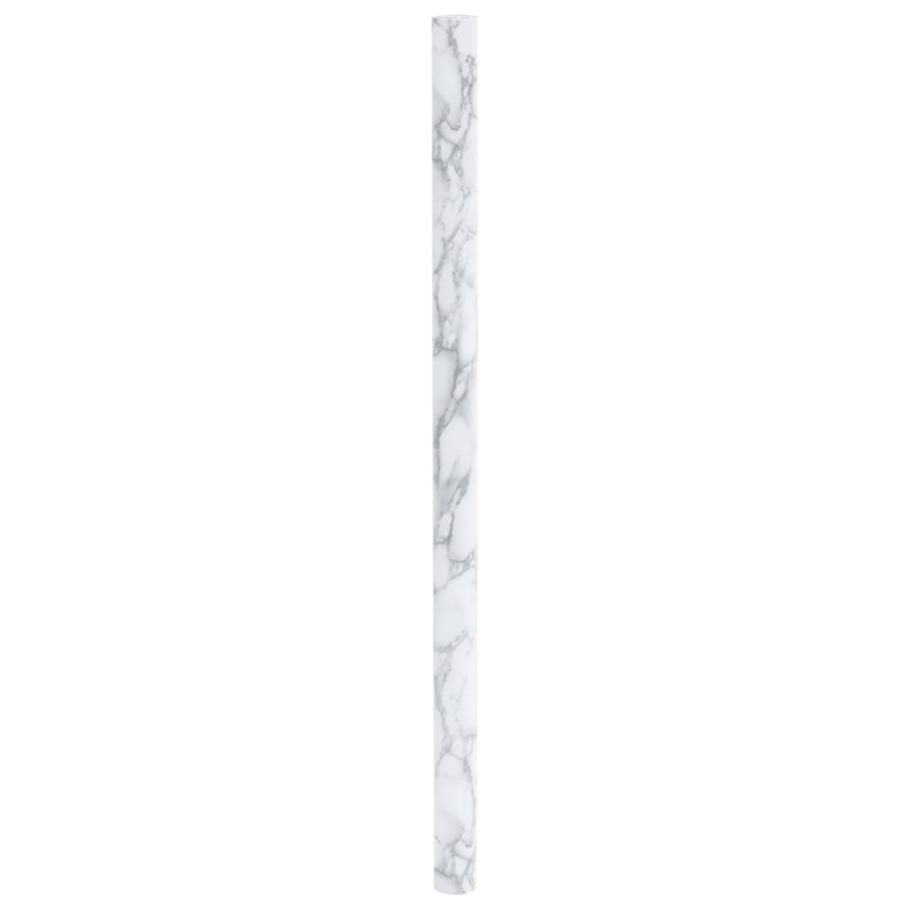 vidaXL Itsekiinnittyvät kalustetarrat marmorinvalkoinen 90x500 cm PVC