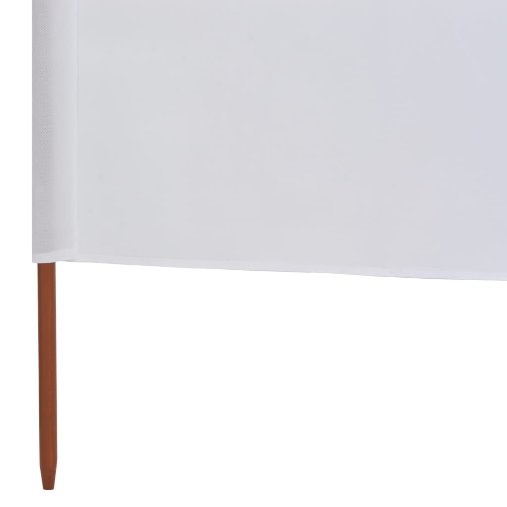 vidaXL Tuulensuojakangas 6 paneelilla 800 x 80 cm valkoinen