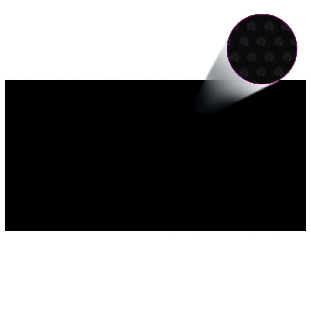 vidaXL Uima-altaan suoja musta 600x300 cm PE