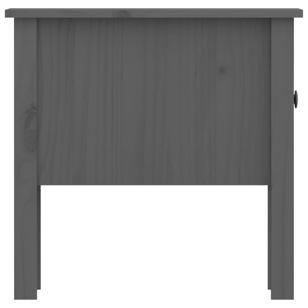 vidaXL Sivupöytä harmaa 50x50x49 cm täysi mänty