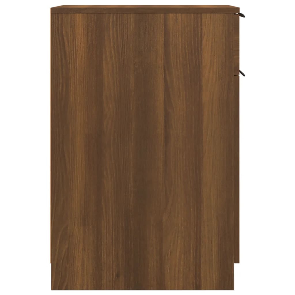 vidaXL Pöytäkaappi ruskea tammi 33,5x50x75 cm tekninen puu