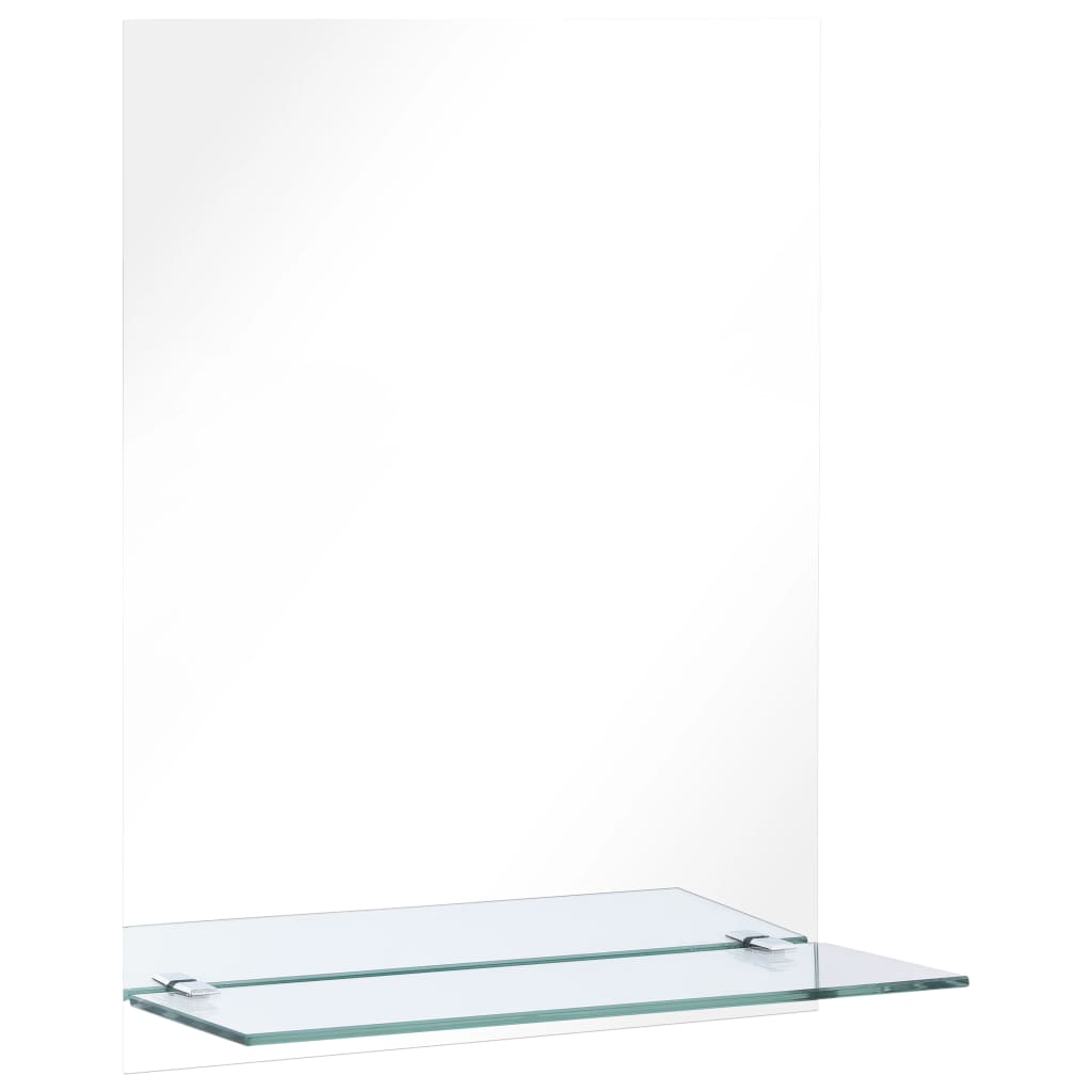 vidaXL Seinäpeili hyllyllä 50x70 cm karkaistu lasi