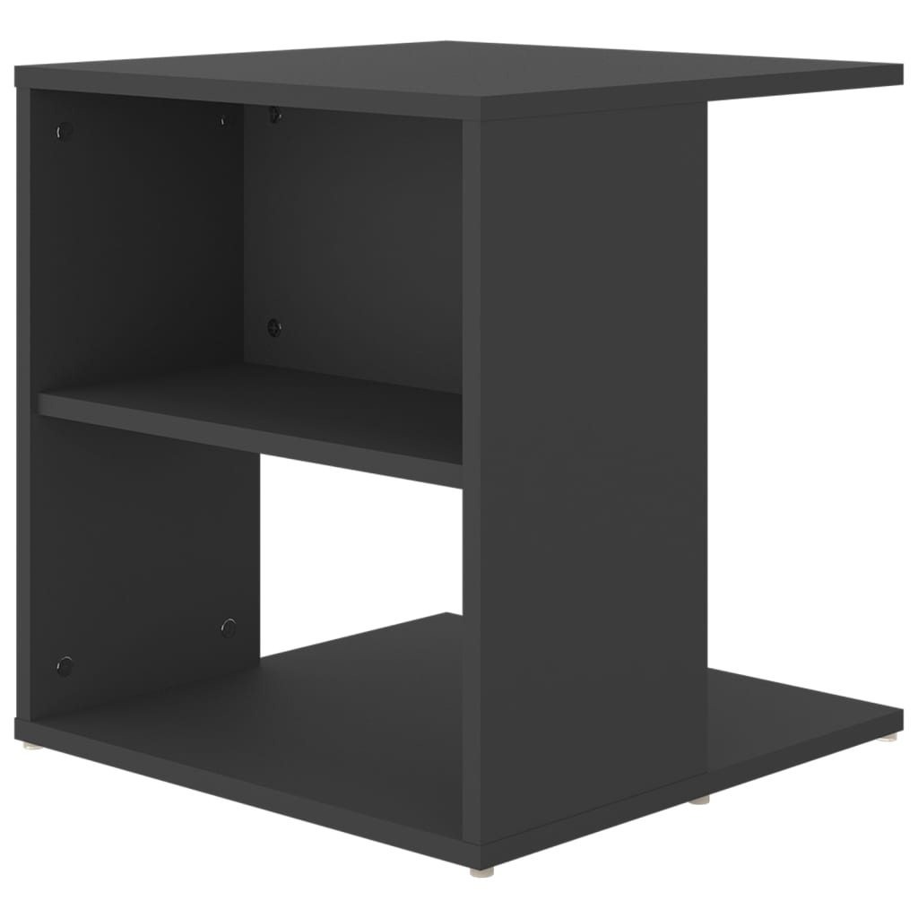 vidaXL Sivupöytä harmaa 45x45x48 cm lastulevy