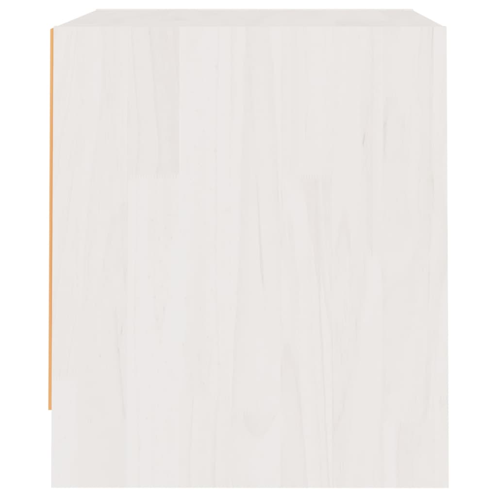 vidaXL Yöpöytä valkoinen 40x30,5x35,5 cm täysi mänty