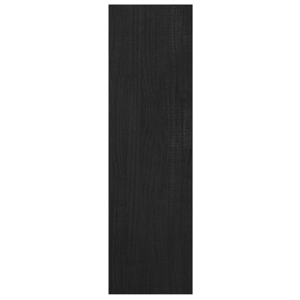 vidaXL Kirjahylly/tilanjakaja musta 40x30x103,5 cm täysi mänty