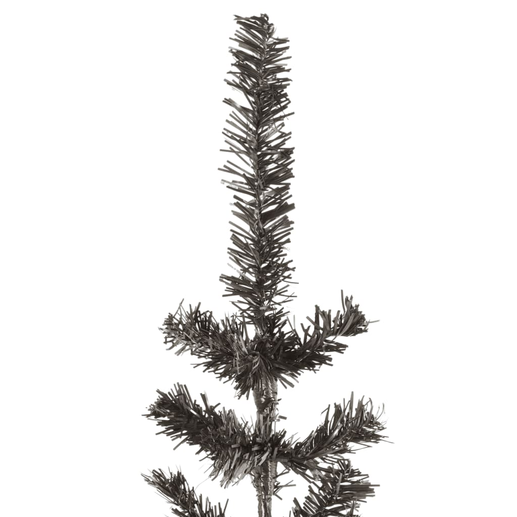 vidaXL Ohut joulukuusi musta 180 cm
