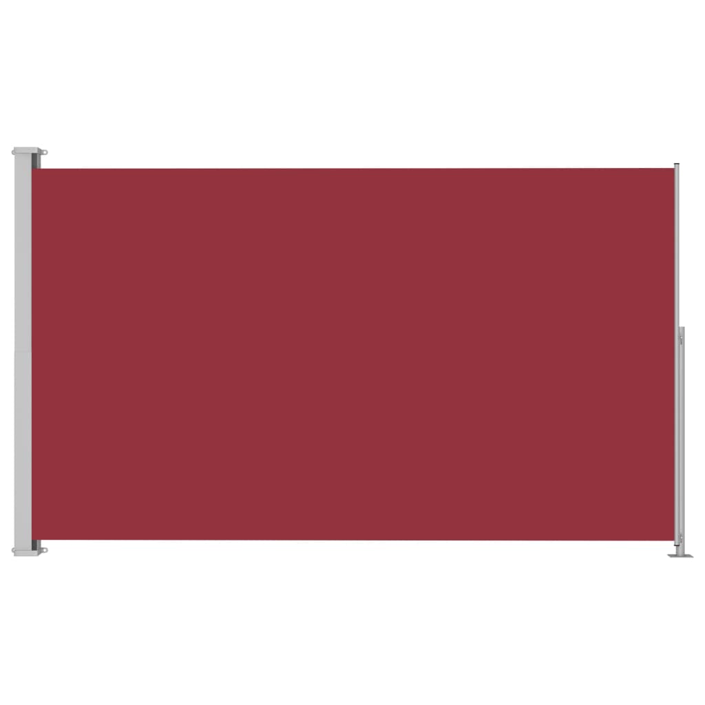 vidaXL Sisäänvedettävä terassin sivumarkiisi 220x300 cm punainen
