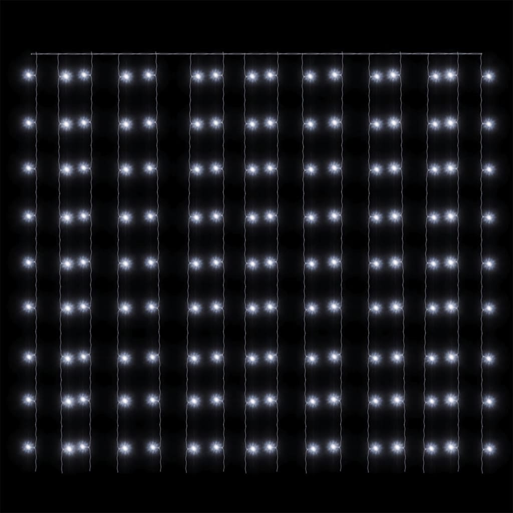 vidaXL LED-valonauhaverho keijuvalot 3x3 m 300 LEDiä kylmä valkoinen