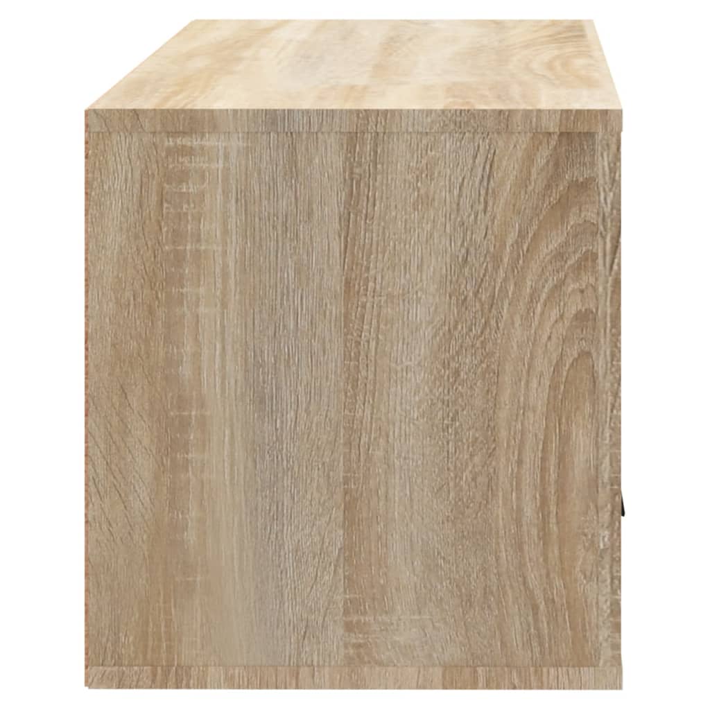 vidaXL Seinäkenkäkaappi Sonoma-tammi 70x35x38 cm tekninen puu