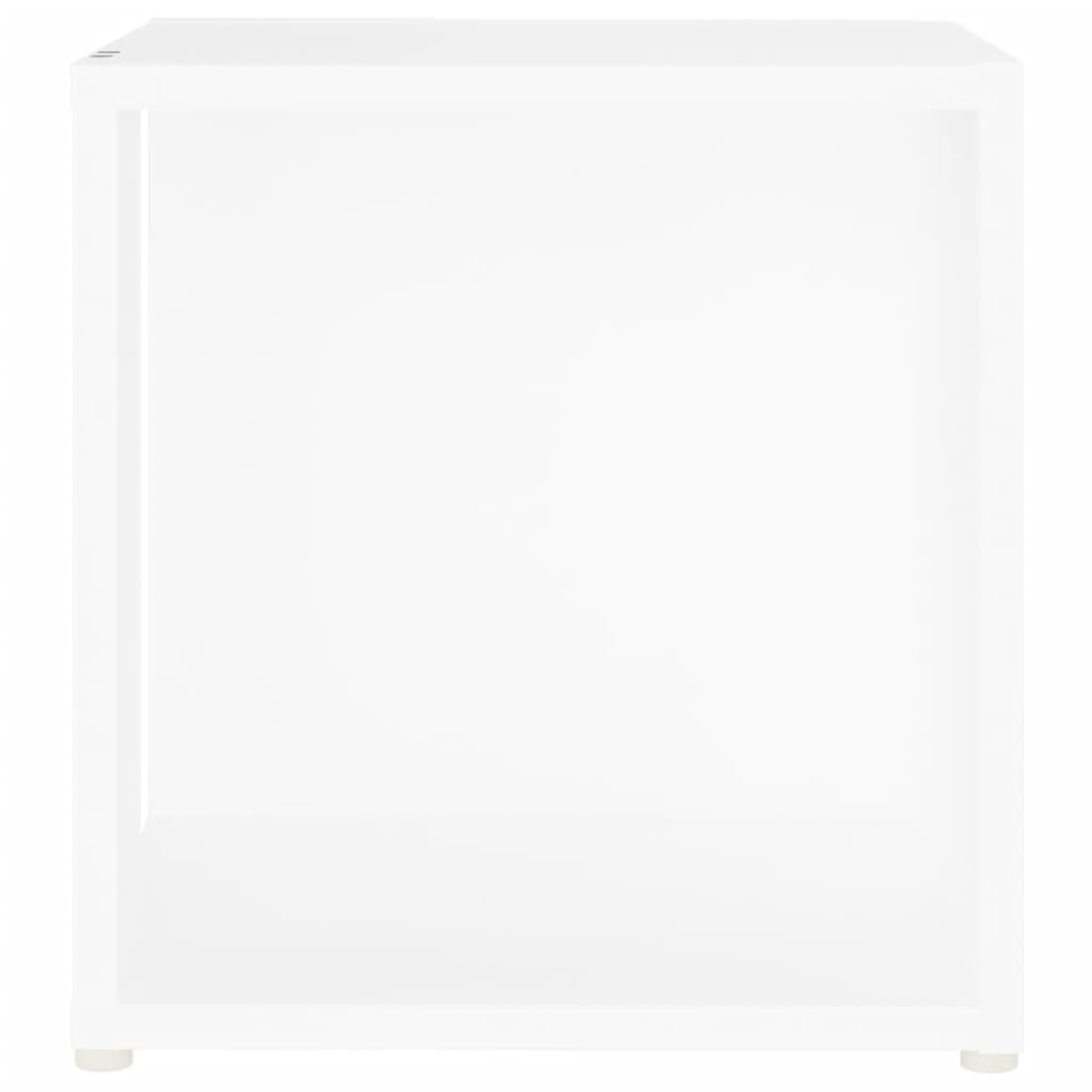 vidaXL Sivupöytä valkoinen 33x33x34,5 cm lastulevy