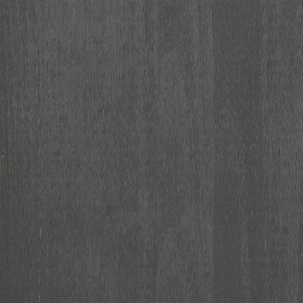 vidaXL Yöpöytä HAMAR tummanharmaa 40x35x44,5 cm täysi mänty