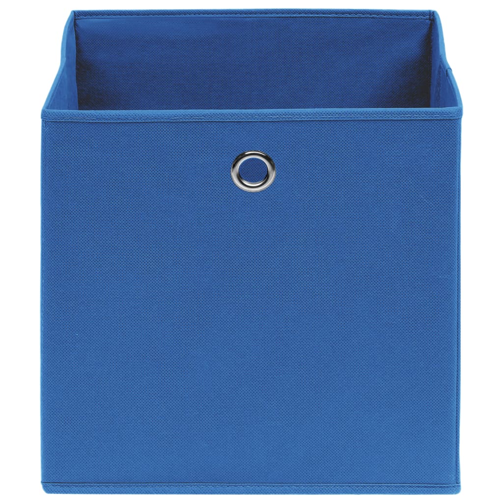 vidaXL Säilytyslaatikot 10 kpl kuitukangas 28x28x28 cm sininen