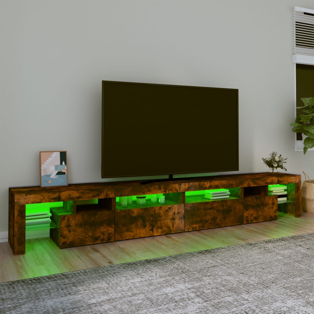 vidaXL TV-taso LED-valoilla savutammi 260x36,5x40 cm