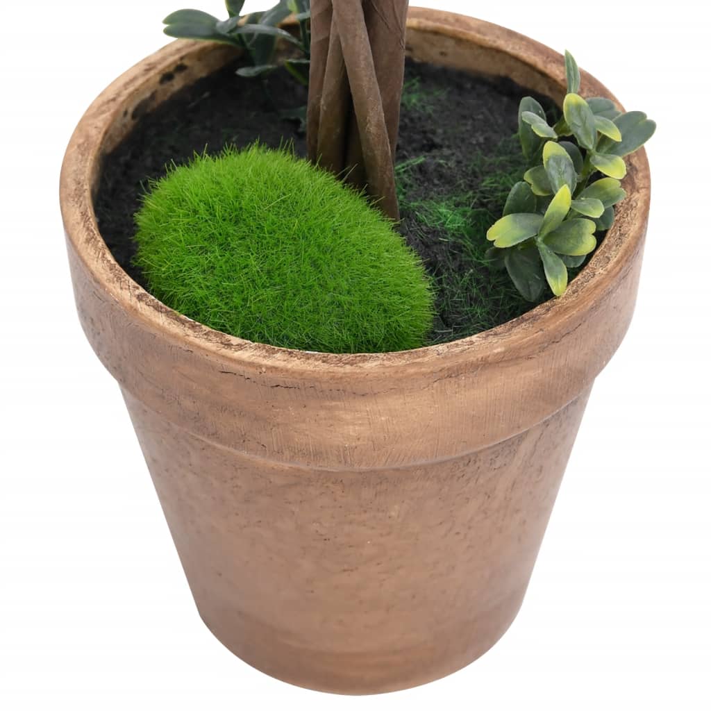 vidaXL Keinotekoinen puksipuukasvi ruukussa 2 kpl vihreä pallo 33 cm