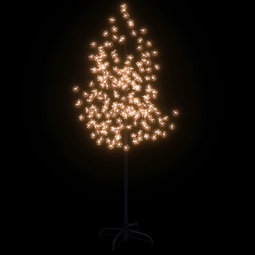 vidaXL Kirsikankukka LED-puu lämmin valkoinen 200 LED-valoa 180 cm