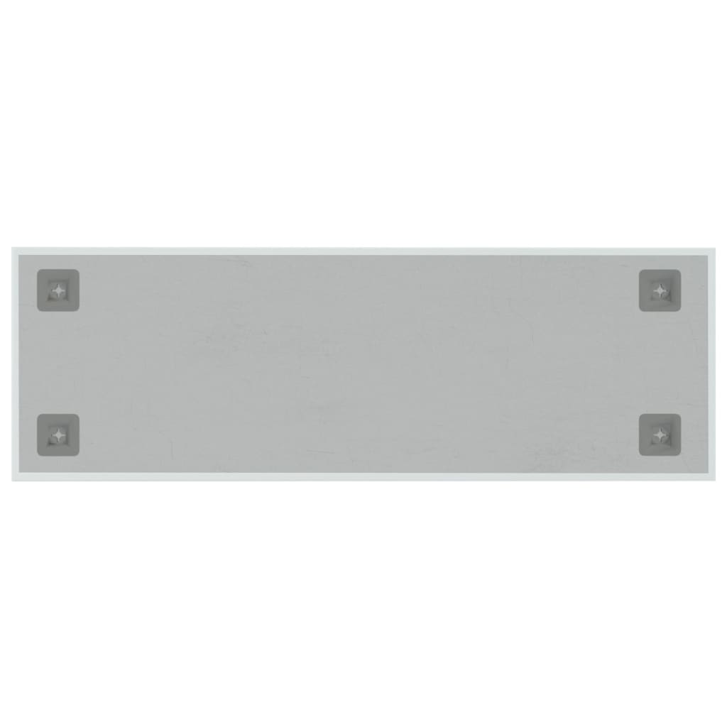 vidaXL Seinäkiinnitteinen magneettitaulu valkoinen 60x20 cm lasi