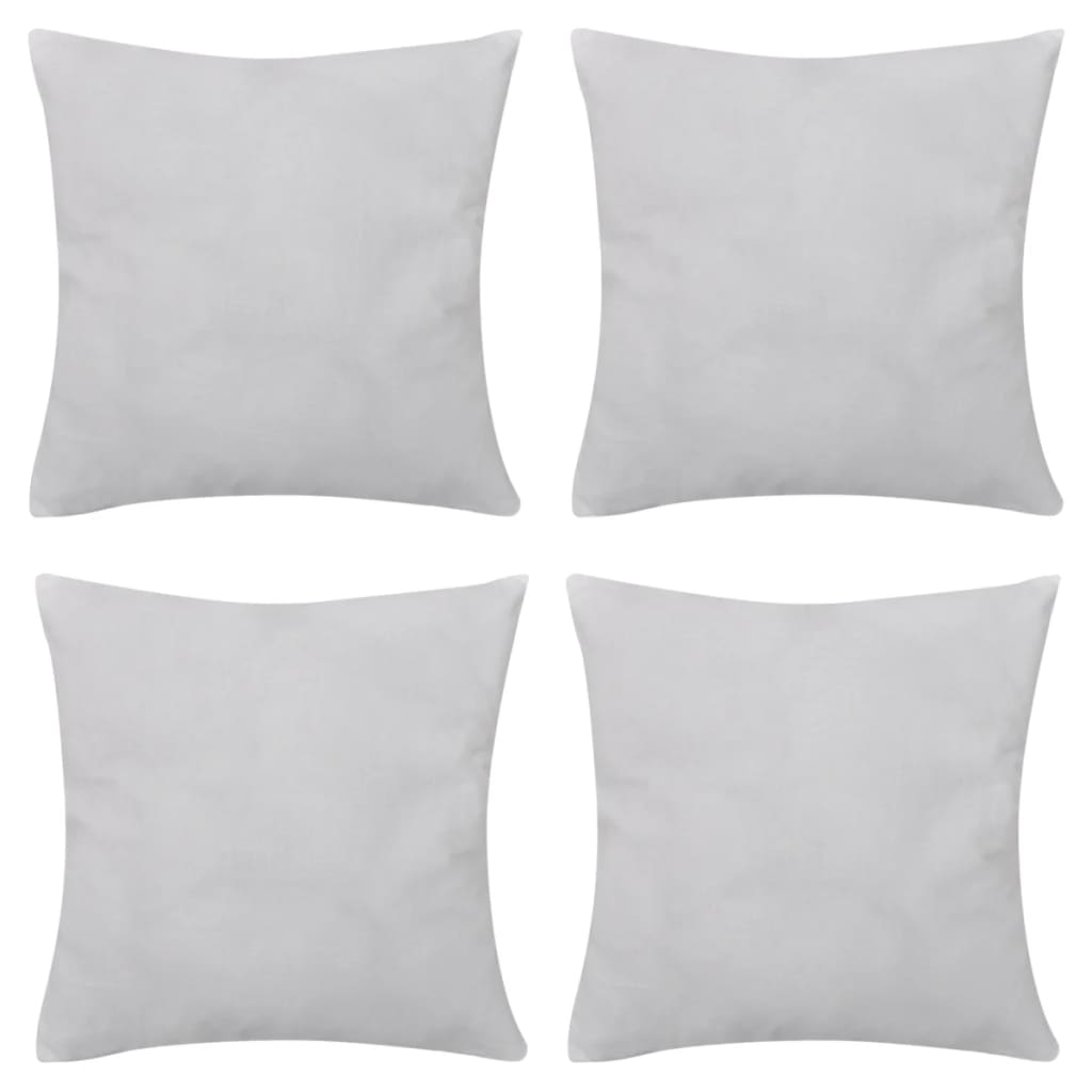 Valkoinen Tyynynpäällinen 4 kpl Puuvilla 50 x 50 cm