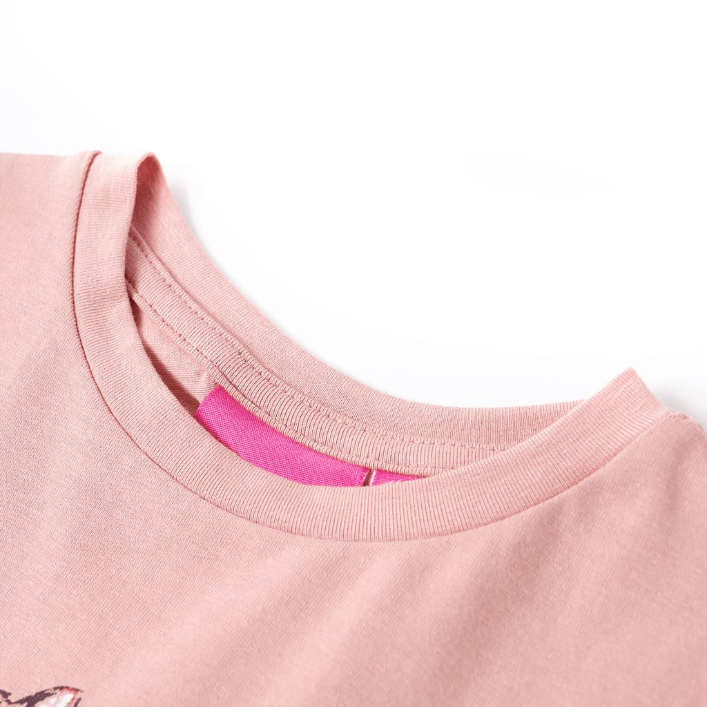 Lasten pitkähihainen T-paita vaaleanpunainen 92